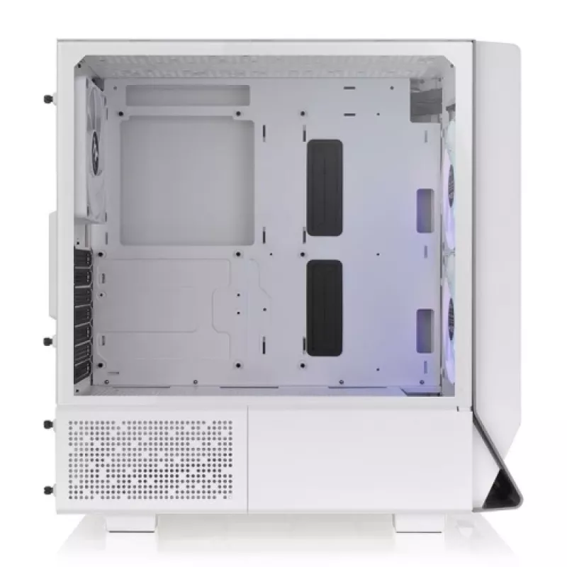 Thermaltake S250 TG ARGB Snow Mid Tower -tietokonekotelo, valkoinen