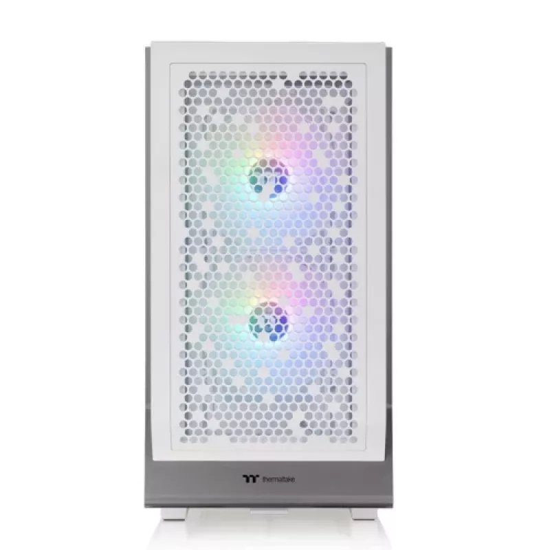 Thermaltake S250 TG ARGB Snow Mid Tower -tietokonekotelo, valkoinen