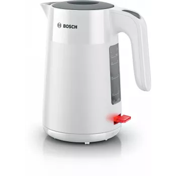Bosch TWK2M161 vedenkeitin, 1,7 l, 2400 W, valkoinen, muovikotelo, 360°-jalusta