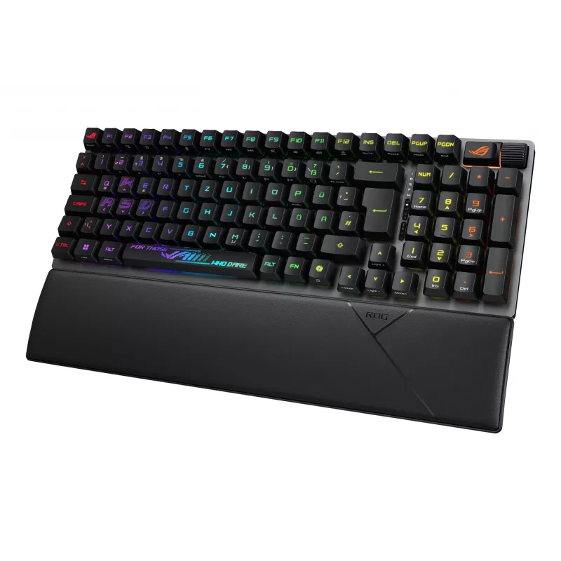 ASUS ROG Strix Scope II 96 RX Wireless pelinäppäimistö USB + RF langaton + Bluetooth musta