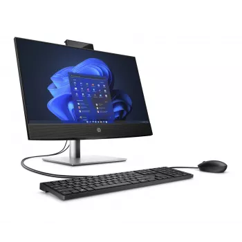 HP ProOne 440 G9 Intel® Core™ i3 i3-13100T 60,5 cm (23,8 inch) 1920 x 1080 pikseliä kosketusnäyttö all-in-one-tietokone 16 GB DDR4-SDRAM 512 GB SSD Windows 11 Pro Wi-Fi 6E (802.11ax) musta, hopea