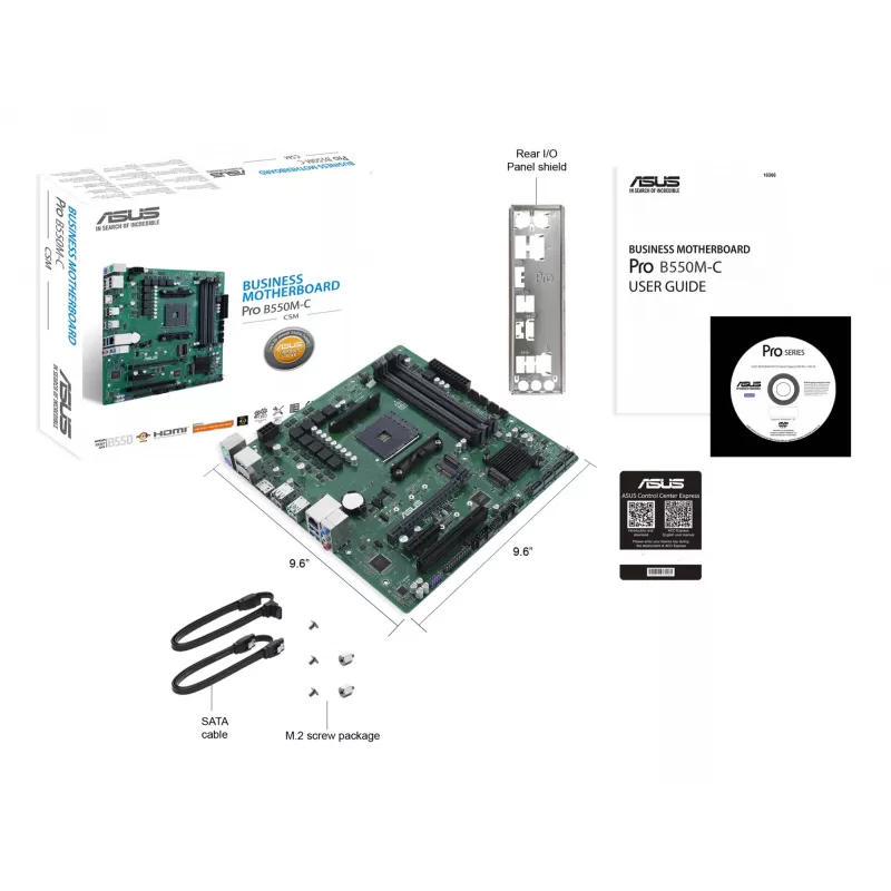 Emolevy ASUS PRO B550M-C/CSM AMD B550 kanta AM4 micro ATX