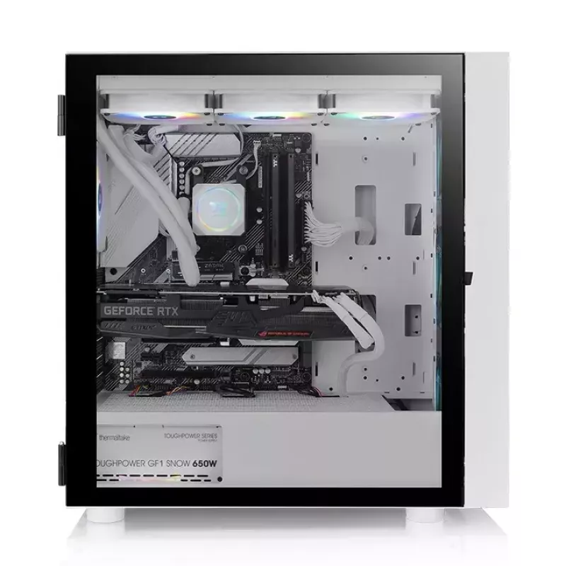 Tietokonekotelo Thermaltake H570 TG ARGB Midi Tower valkoinen