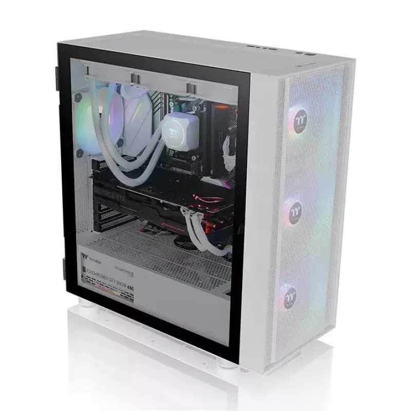 Tietokonekotelo Thermaltake H570 TG ARGB Midi Tower valkoinen