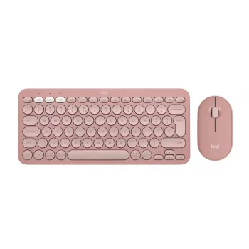 Logitech Pebble 2 Combo langaton näppäimistö ja hiiri pinkki QWERTY
