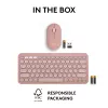 Logitech Pebble 2 Combo langaton näppäimistö ja hiiri pinkki QWERTY
