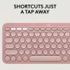 Logitech Pebble 2 Combo langaton näppäimistö ja hiiri pinkki QWERTY