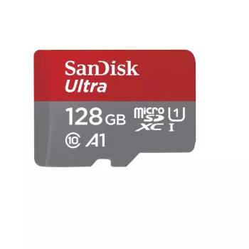 Flash-muisti SanDisk 128 GB MicroSDXC UHS-I Class 10 SDSQUAB-128G-GN6FA