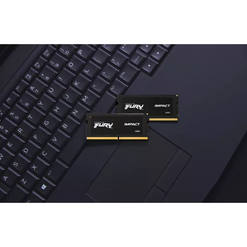 Kingston Technology FURY 32GB 6400MT/s DDR5 CL38 SODIMM (2 kpl:n pakkaus) Impact XMP