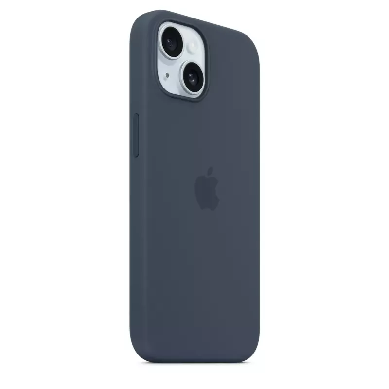 Suojakotelo Apple iPhone 15 silikoni MagSafe Storm Blue