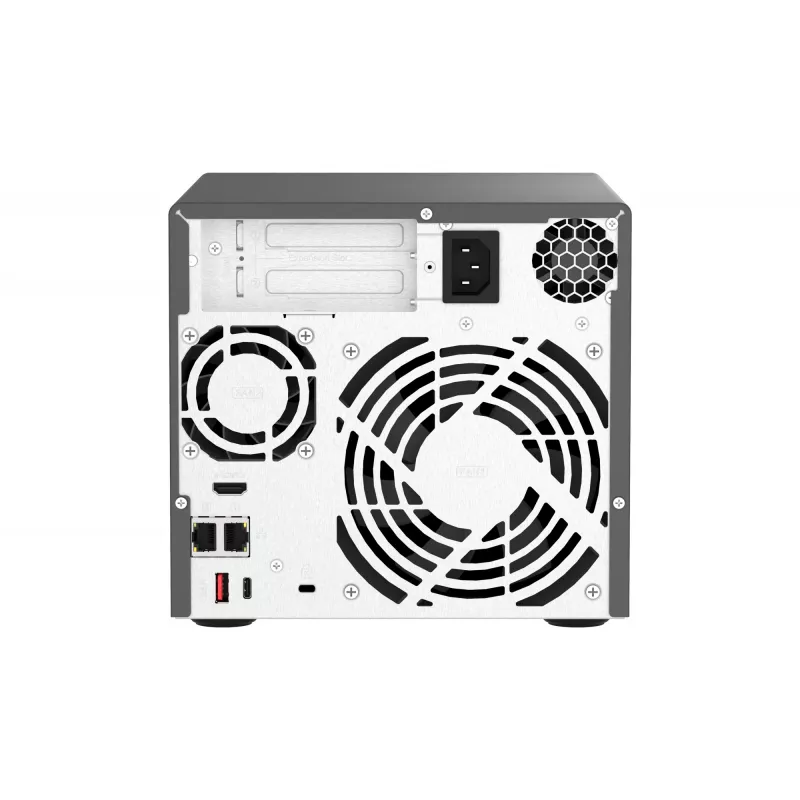 QNAP TVS-H474 NAS-torni Intel® Pentium® G7400 8 GB DDR4 0 TB QuTS hero Black