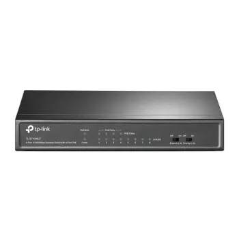 TP-Link TL-SF1008LP verkkokytkin hallitsematon Fast Ethernet (10/100) Power over Ethernet (PoE) musta
