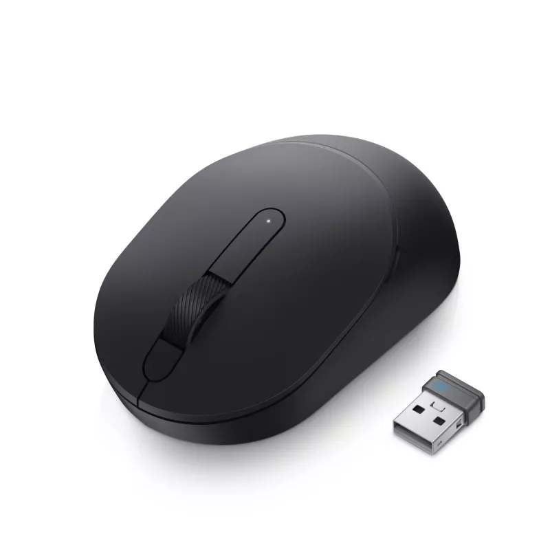 DELL langaton hiiri – MS3320W - musta, molempikätinen, optinen, RF Wireless + Bluetooth, 1600 DPI, musta