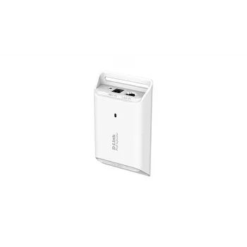 D-Link DPE-101GI 1-porttinen Gigabit PoE -injektori, 10/100/1000 Mbit/s, 48 V, enintään 19,2 W, 100 m, valkoinen