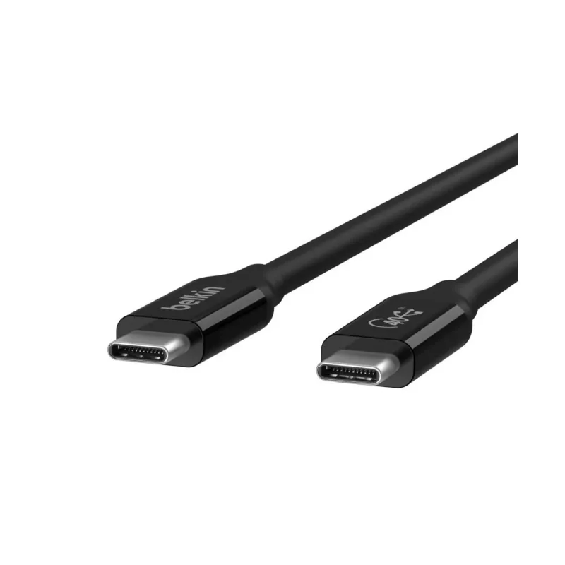 BELKIN USB4-kaapeli USB-C / USB-C 40 Gbit/s 100 W 0,8 m musta