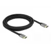 DELOCK Ultra High Speed HDMI-kaapeli - A-uros / A-uros - 48 Gbps 8K 60 Hz - 3 m - harmaa