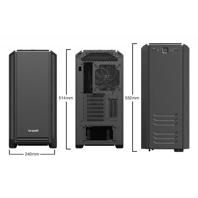 be quiet Silent Base 601 Window Midi Tower musta