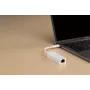 D-Link USB-C - Gigabit Ethernet -sovitin, johdollinen, USB Type-C, Ethernet, 1000 Mbit/s, valkoinen