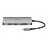 D-Link 8-in-1 USB-C -keskitin HDMI/Ethernet/kortinlukija/Power Delivery