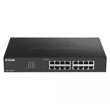 D-Link DGS-1100-16V2 hallittava L2 Gigabit Ethernet (10/100/1000) musta