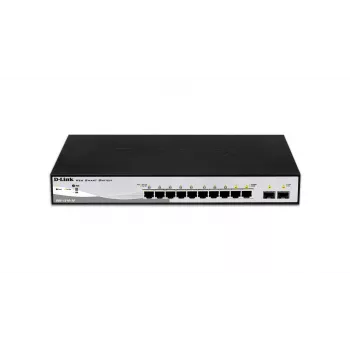 D-Link DGS-1210-10 hallittava L2 Gigabit Ethernet (10/100/1000) 1U musta, harmaa