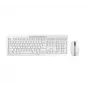 CHERRY Stream Desktop Recharge näppäimistö ja hiiri sisältyvät yleiskäyttöön RF langaton QWERTY englanti harmaa