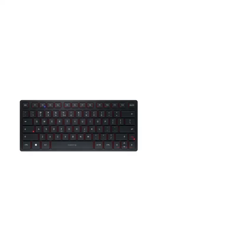 CHERRY KW 9200 MINI näppäimistö yleiskäyttöön USB + RF langaton + Bluetooth QWERTY englanti musta