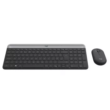 LOGITECH ohut langaton näppäimistö- ja hiirisarja MK470 - grafiitti - AZERTY belgia