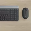 LOGITECH ohut langaton näppäimistö- ja hiirisarja MK470 - grafiitti - AZERTY belgia