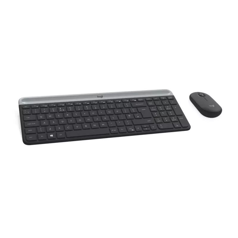 LOGITECH ohut langaton näppäimistö- ja hiirisarja MK470 - grafiitti - AZERTY belgia