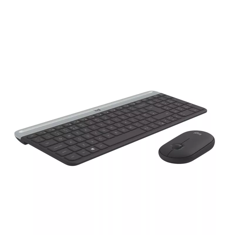 LOGITECH ohut langaton näppäimistö- ja hiirisarja MK470 - grafiitti - AZERTY belgia