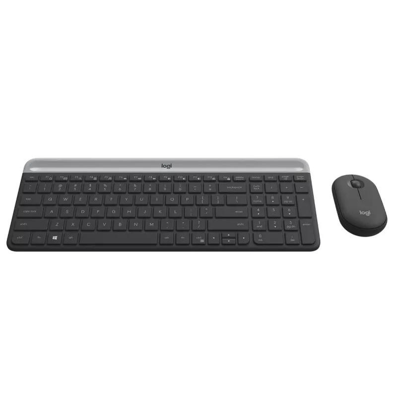 LOGITECH ohut langaton näppäimistö- ja hiirisarja MK470 - grafiitti - AZERTY belgia