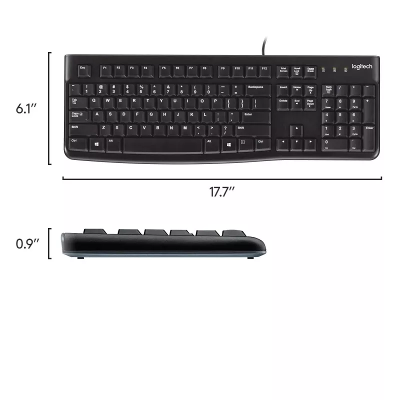 LOGITECH näppäimistö K120 - AZERTY belgia