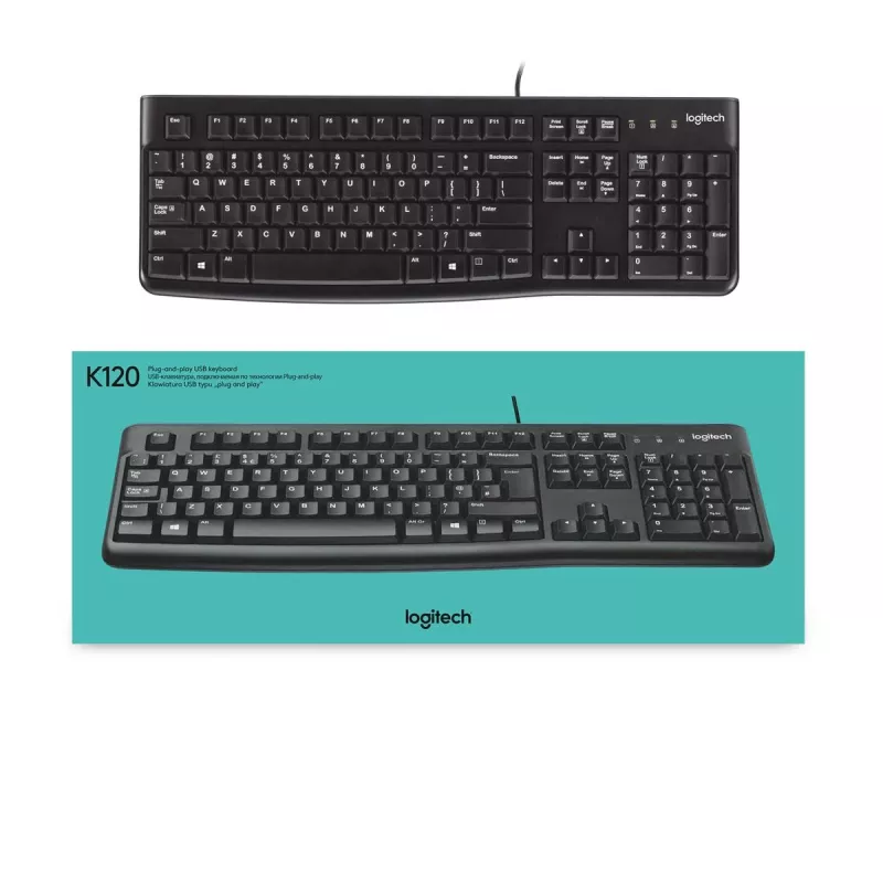LOGITECH näppäimistö K120 - AZERTY belgia