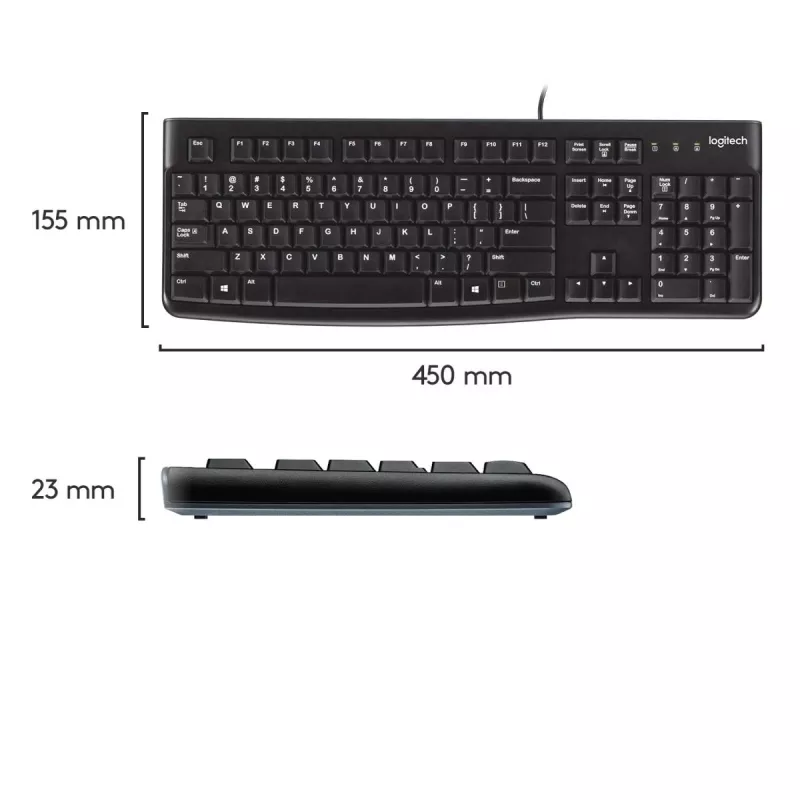 LOGITECH näppäimistö K120 - AZERTY belgia
