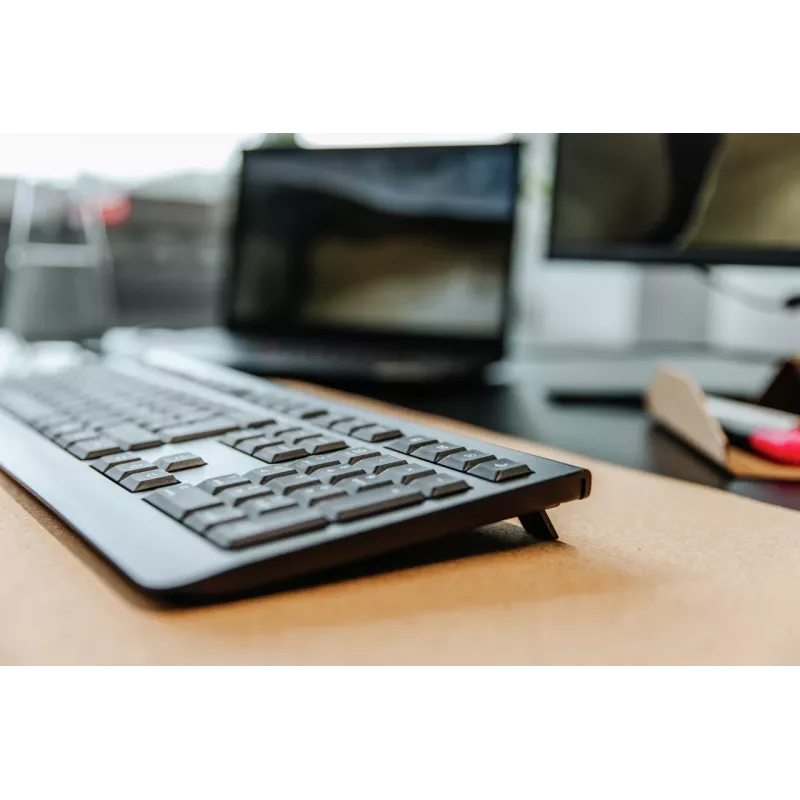 CHERRY KW 3000 näppäimistö yleiskäyttöön RF langaton QWERTY espanja musta