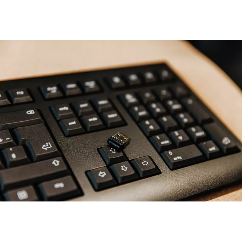 CHERRY KW 3000 näppäimistö yleiskäyttöön RF langaton QWERTY espanja musta