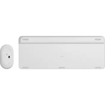 LOGITECH ohut langaton näppäimistö ja hiiri -yhdistelmä Mk470 - luonnonvalkoinen - Qwertz Ge