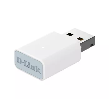 D-Link AC1300 Wi-Fi 5 USB-sovitin, langallinen ja langaton, USB, WLAN, Wi-Fi 5 (802.11ac), valkoinen
