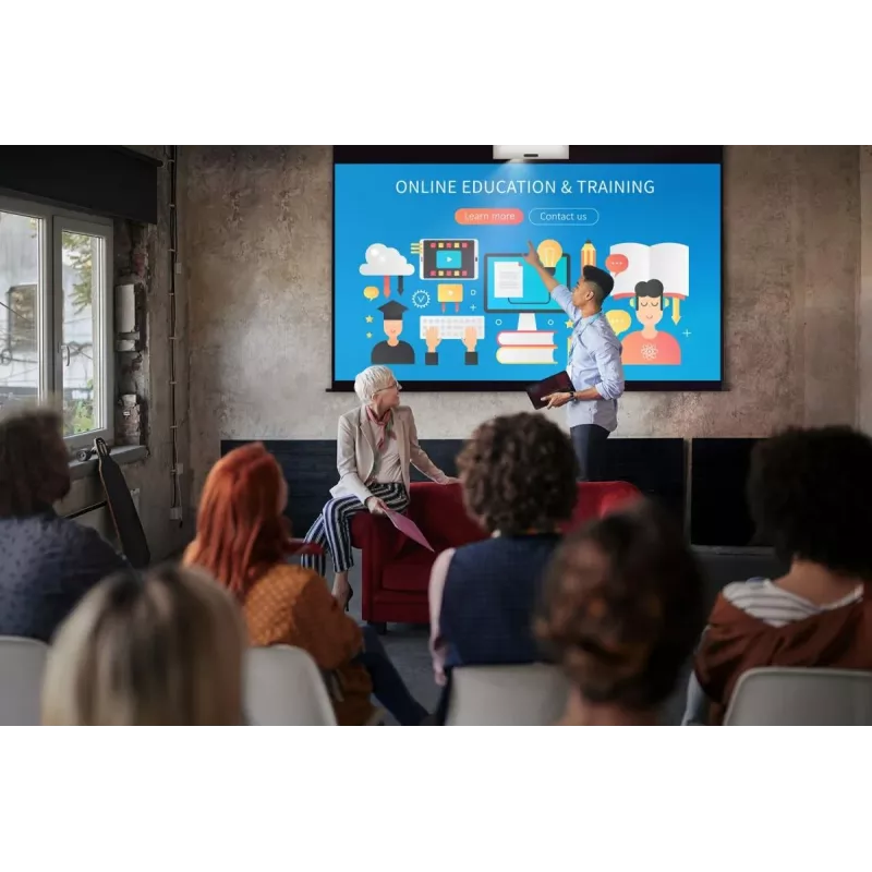 Optoma ZH430UST DLP-laserprojektori ultralyhyellä heittoetäisyydellä, Full HD 1920x1080, 4000 lm, 3D, valkoinen