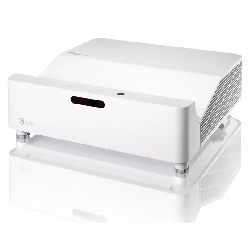 Optoma ZH430UST DLP-laserprojektori ultralyhyellä heittoetäisyydellä, Full HD 1920x1080, 4000 lm, 3D, valkoinen