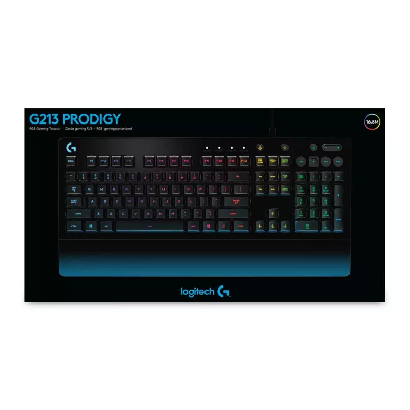 LOGITECH G213 Prodigy pelinäppäimistö USB - Azerty belgia