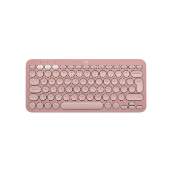 LOGITECH Pebble Keys 2 K380s - kompakti Bluetooth-näppäimistö - Tonal Rose - Qwerty Int