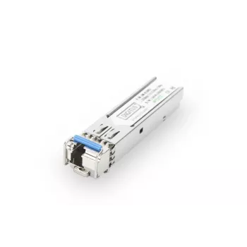 DIGITUS 1,25 Gbit/s BiDi WDM SFP -moduuli, jopa 20 km DDM-tuella, singlemode, LC simplex -liitin 1000Base-LX, Tx1310nm/Rx1550nm