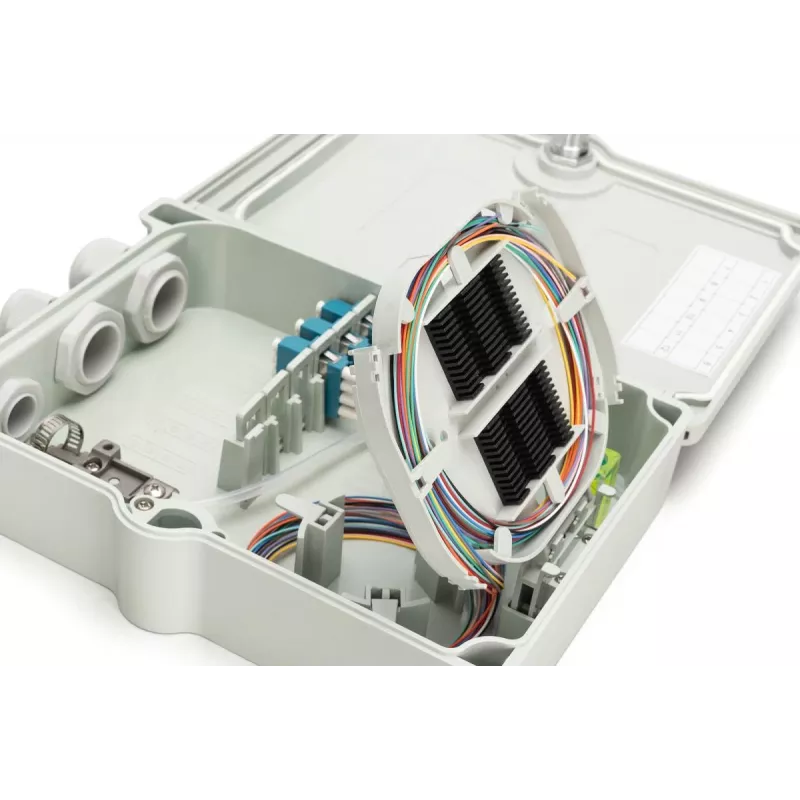 Digitus FTTH/FTTB jakokaappi esikoottu OS2 12 kuitua LC/PC