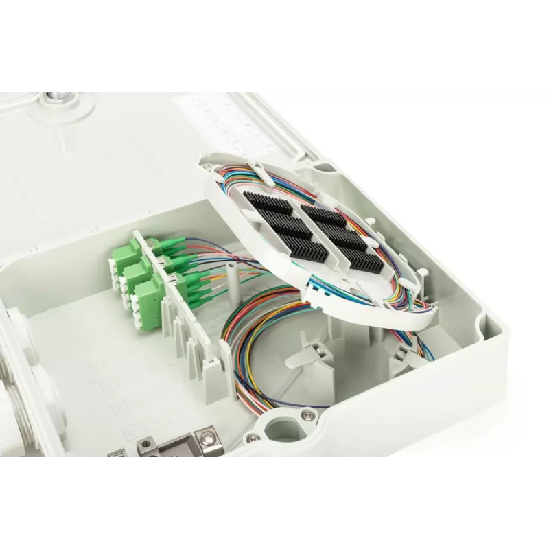 DIGITUS FTTH-jakokaappi - singlemode LC-APC esikootut liitokset pigtailit