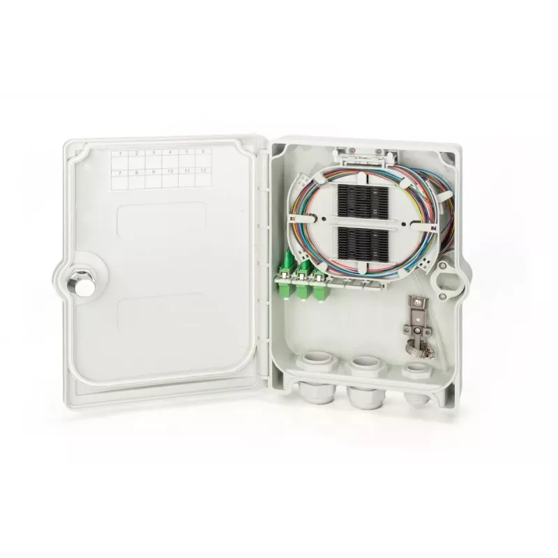 DIGITUS FTTH-jakokaappi - singlemode LC-APC esikootut liitokset pigtailit