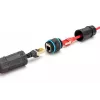 Digitus DN-93905-OD CAT 6A ulkokäyttöön tarkoitettu RJ45-jatkoliitin, IP68, musta