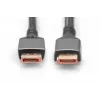 DIGITUS PREMIUM DisplayPort 2.1 -liitäntäkaapeli - M/M 1m 16K UHD 80G alumiinikotelo
