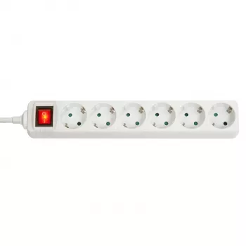 Lindy 73103 virtajakotukki 6 AC-lähtöä sisäkäyttöön valkoinen